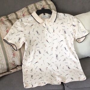 🏌️‍♀️Liz Claiborne ‘Lizgolf’ Polo Soft Knit Cotton V Neck Short Sleeve